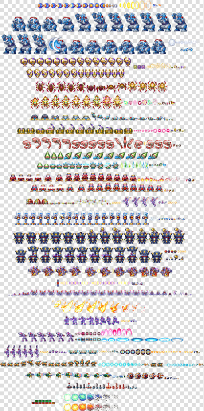 Megaman Enemy Sprite Sheet  HD Png DownloadTransparent PNG