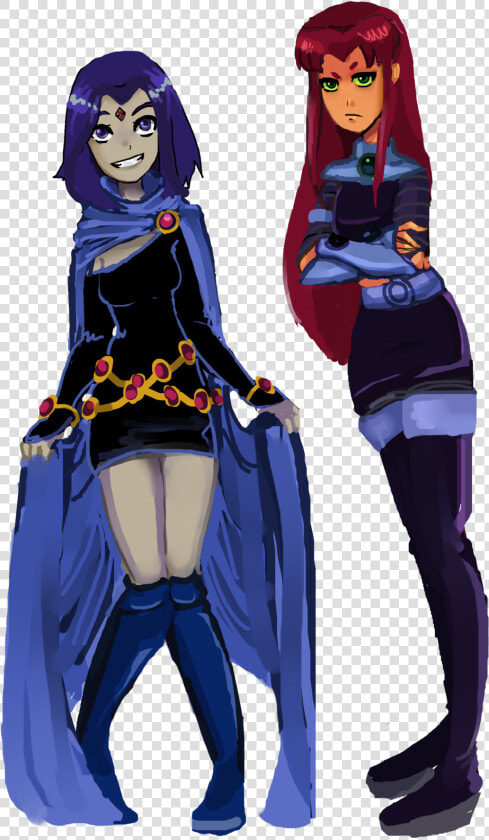 Raven And Starfire Switch Bodies  HD Png DownloadTransparent PNG