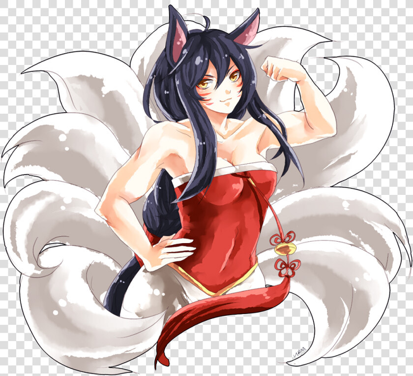 Buff Ahri By Urusai baka Hd Wallpaper Fan Art Artwork   Buff Ahri  HD Png DownloadTransparent PNG