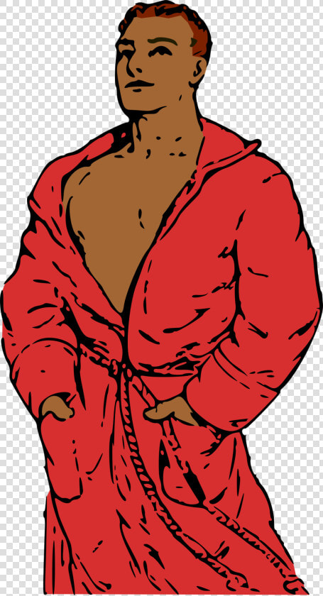 Man In Bathrobe   Sexy Man Cartoon Png  Transparent PngTransparent PNG