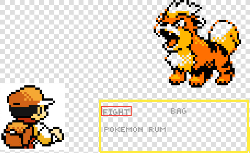 Pokemon Growlithe Pixel Art  HD Png DownloadTransparent PNG