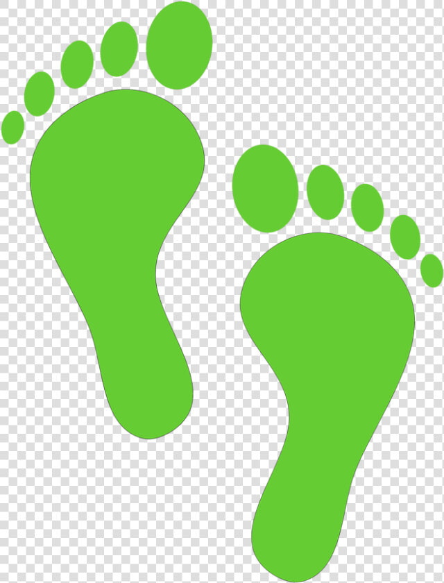 Green Walking Footprints Clipart   Footprint Clipart  HD Png DownloadTransparent PNG