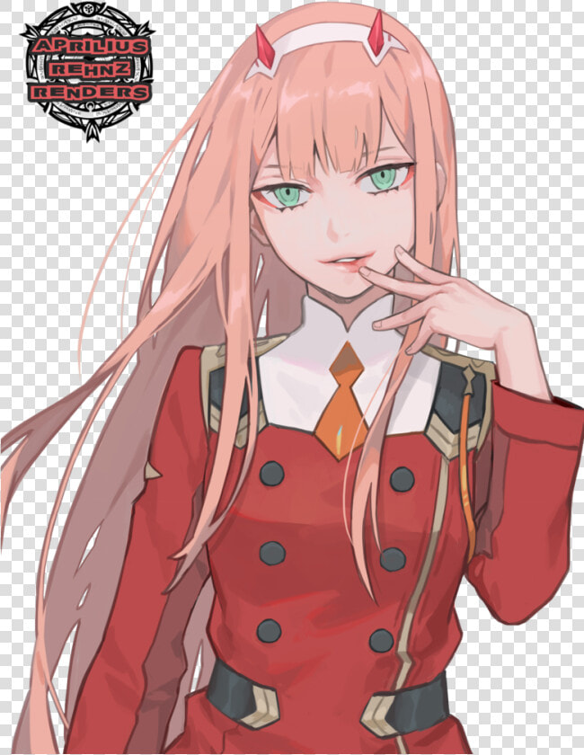 Zero Two Deviantart  Арт  Anime Art  3d  amp  Renders    Darling In The Franxx Png  Transparent PngTransparent PNG