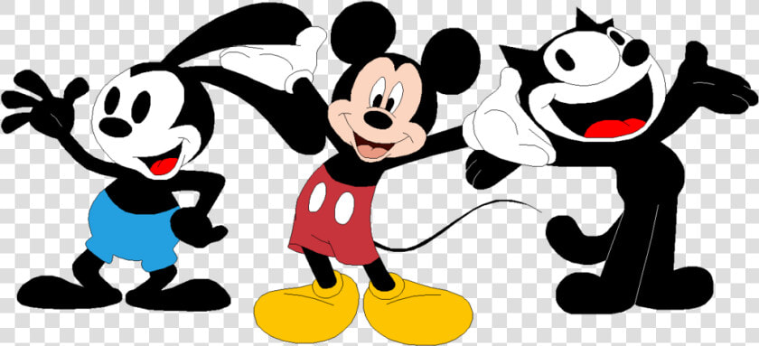 More Like Oswald The Lucky Rabbit By Mollyketty   Black Color Cartoon Characters  HD Png DownloadTransparent PNG