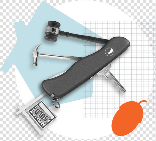 Swiss Army Knife With Real Estate Tools   Blade  HD Png DownloadTransparent PNG