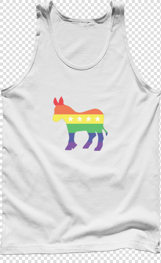 Rainbow Democrat Donkey Apparel   Abolish Sleevery Tank  HD Png DownloadTransparent PNG