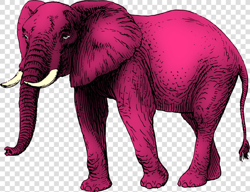 Pink Elephant Clip Arts   Big Pink Elephant Clipart  HD Png DownloadTransparent PNG