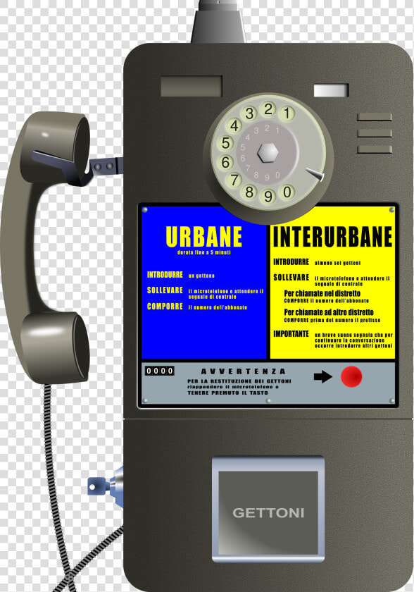 Booth Clipart Public Phone   Telefono A Gettoni Sip  HD Png DownloadTransparent PNG