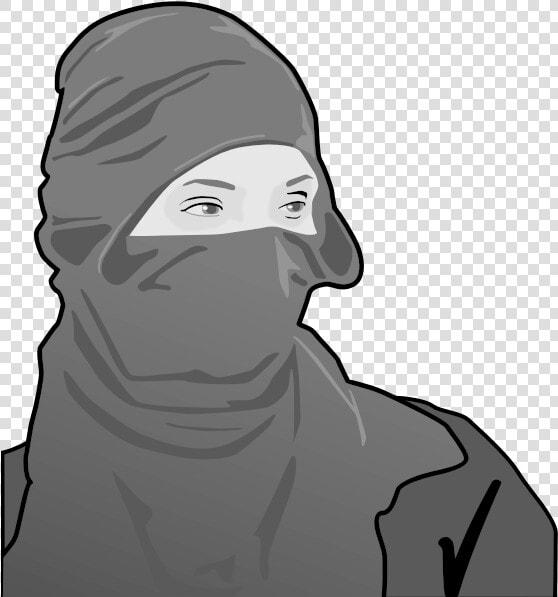 Lady Ninja   Antifa Vector  HD Png DownloadTransparent PNG