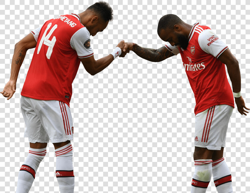 Pierre emerick Aubameyang  amp  Alexandre Lacazette render   Lacazette And Aubameyang Render  HD Png DownloadTransparent PNG