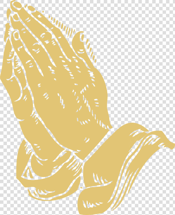 Pray Clipart Prayer Line   Gold Praying Hands Clip Art  HD Png DownloadTransparent PNG