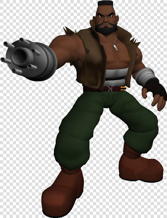 Barret Ff7 Battle Model  HD Png DownloadTransparent PNG