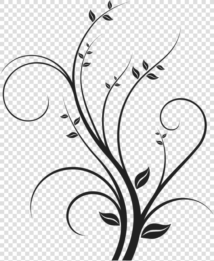 Decorative Line Png Download   Black And White Swirl Design  Transparent PngTransparent PNG