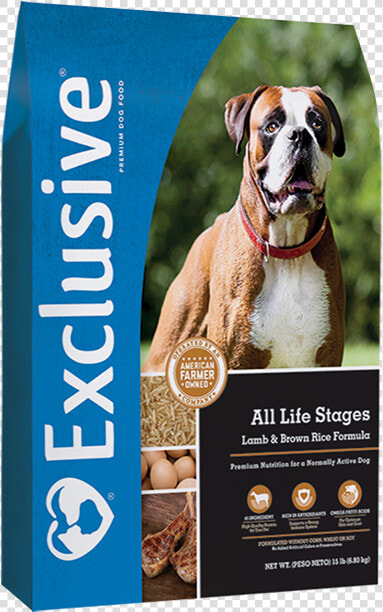 Exclusive All Life Stages Dog Food Lamb And Brown Rice   Exclusive Puppy Food  HD Png DownloadTransparent PNG