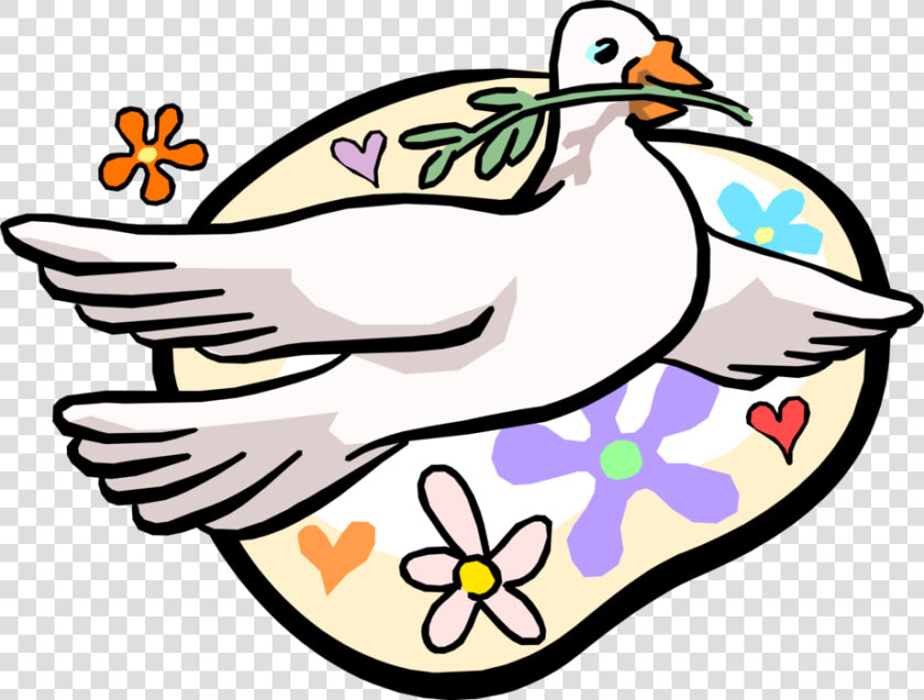 Vector Illustration Of Dove Of Peace Bird Secular Symbol  HD Png DownloadTransparent PNG