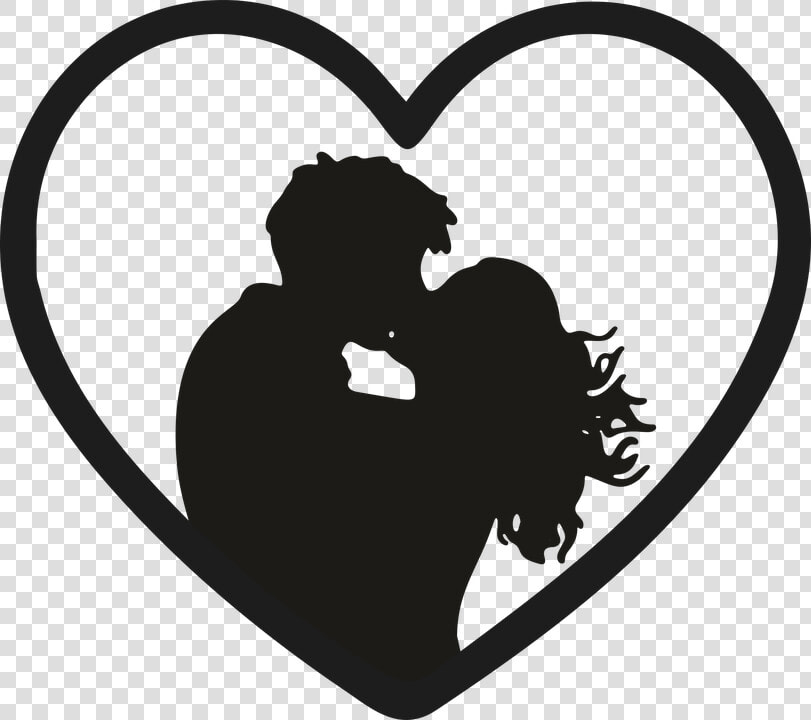 Love  Heart  Kiss  Couple  Boyfriends  Affection   Couple Kissing Silhouette Png  Transparent PngTransparent PNG