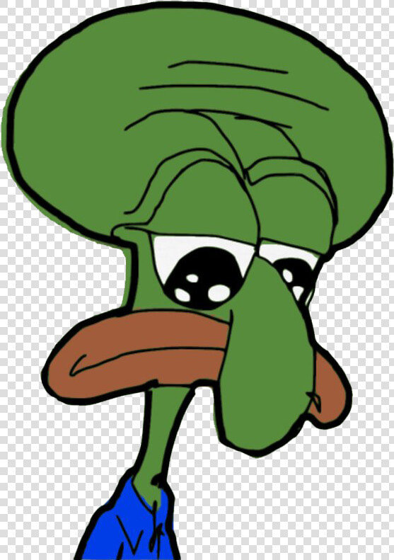 Transparent Squidward Clipart   Squidward Pepe  HD Png DownloadTransparent PNG