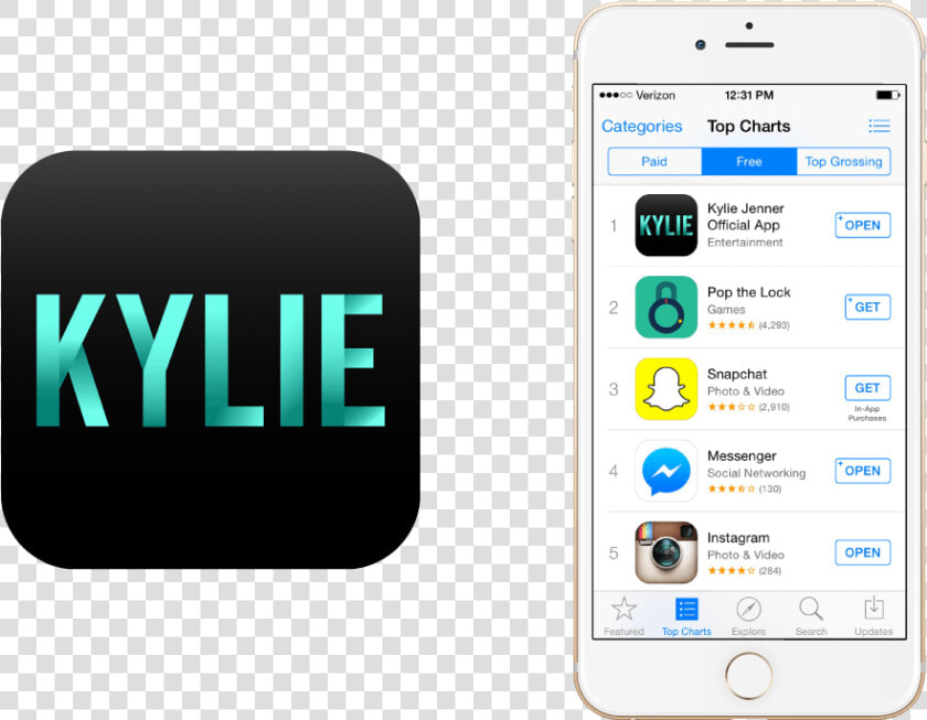 Transparent Kylie Jenner Png   Kylie App  Png DownloadTransparent PNG