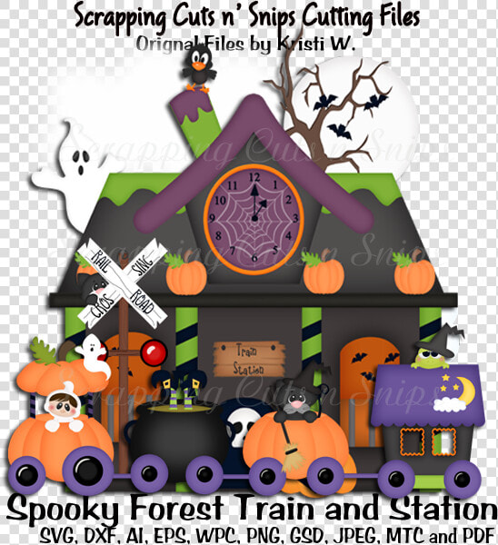 Spooky Forest Train And Station Cutting File Sets  HD Png DownloadTransparent PNG