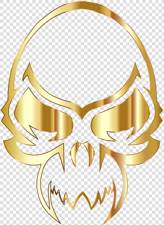 Body Jewelry yellow symbol   Golden Skull Transparent Logo  HD Png DownloadTransparent PNG