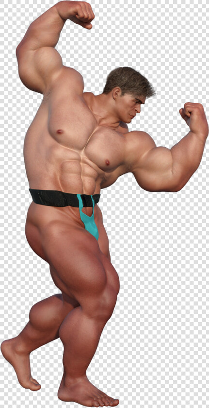 Clip Art Brute B Daz D   Bodybuilder Poses  HD Png DownloadTransparent PNG