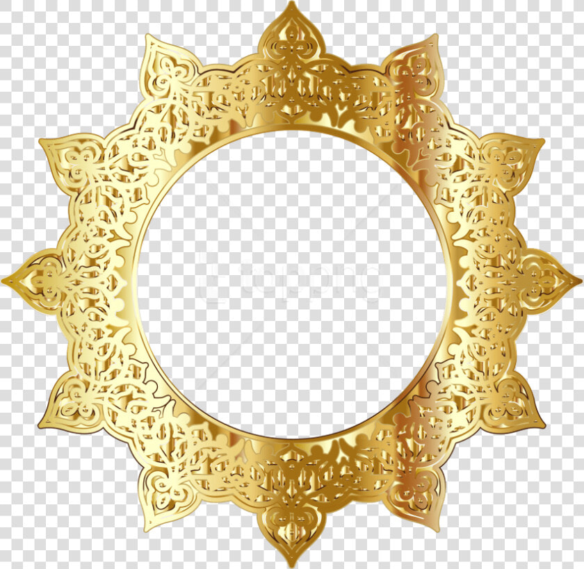 Free Png Golden Round Frame Png   Golden Round Frame Png  Transparent PngTransparent PNG