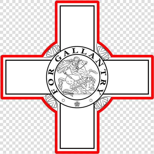 Maltese Flag George Cross Clipart   Png Download   George Cross Malta Flag  Transparent PngTransparent PNG