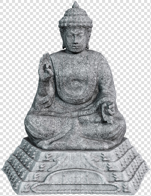 Buddha  Stone Figure  Sitting  Sculpture  Siddhartha   Statue  HD Png DownloadTransparent PNG