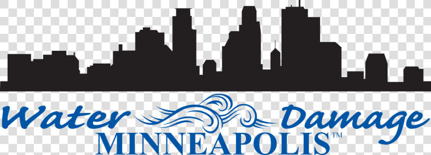 Golden Valley Buffalo Water Damage Minneapolis Osseo   Minneapolis Skyline Silhouette Transparent  HD Png DownloadTransparent PNG