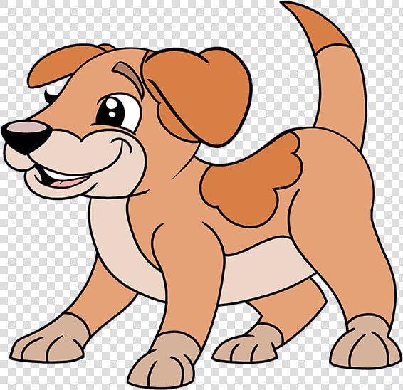 How To Draw Cartoon Dog   Drawing Of A Cartoon Dog  HD Png DownloadTransparent PNG