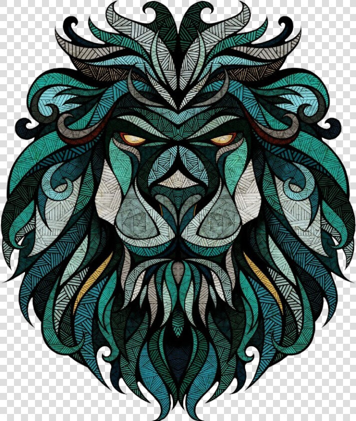 Wall Lion Decal Sticker Hq Image Free Png Clipart   Art Cool Graphic Designs  Transparent PngTransparent PNG