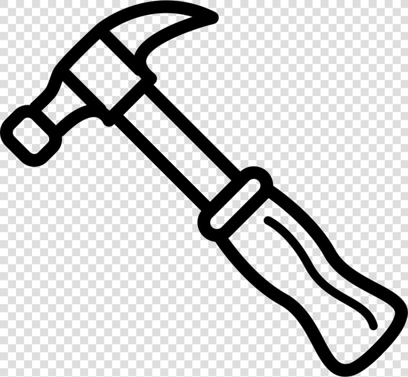 Transparent Hammer Outline   Outline Image Of Hammer  HD Png DownloadTransparent PNG