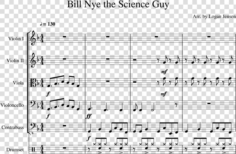 Bill Nye The Science Guy Sheet Music For Violin  Viola   HD Png DownloadTransparent PNG