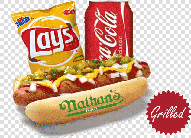 Chips And Soda Png   Dodger Dog  Transparent PngTransparent PNG