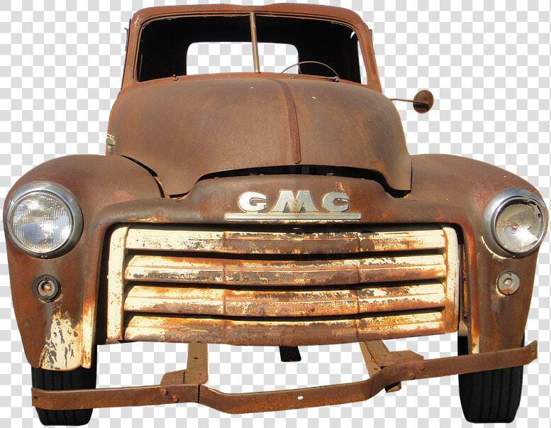 Gmc  Oldtimer  Rusted  Rust  Old  Antique  Vintage   Old Truck In Field  HD Png DownloadTransparent PNG