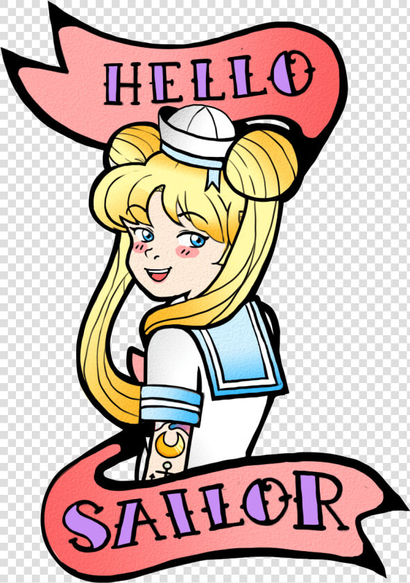 Hello Sailor Tattoo   Transparent Sailor Tattoo  HD Png DownloadTransparent PNG