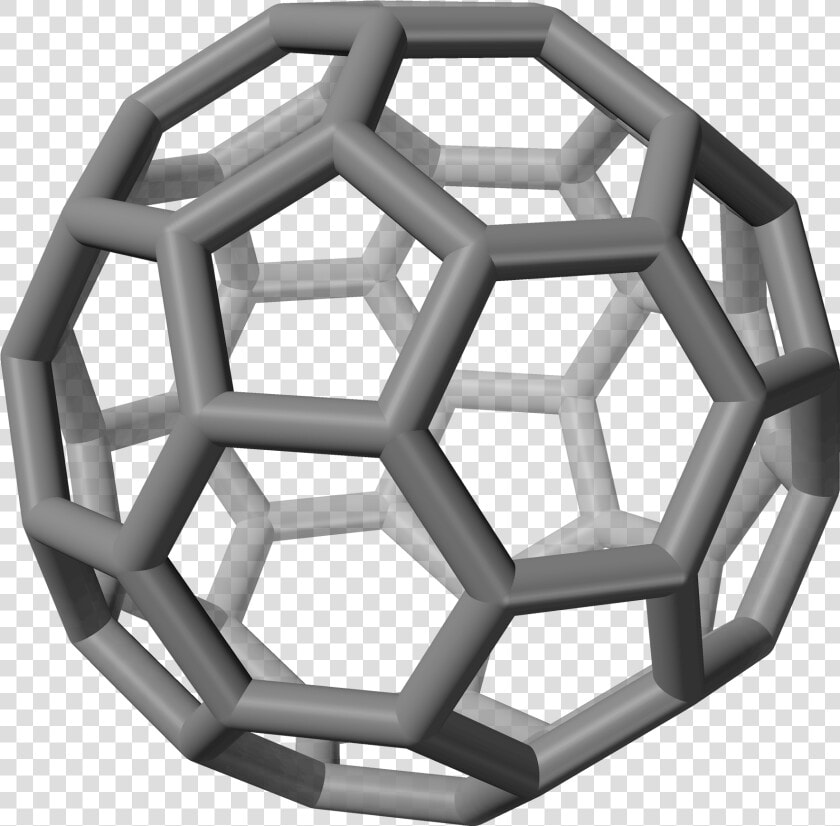 Buckminsterfullerene 3d Sticks   Crystalline Carbon  HD Png DownloadTransparent PNG