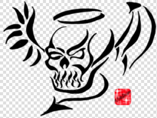 Tribal Skull Tattoos Png Transparent Images   Tribal Skull Drawing  Png DownloadTransparent PNG