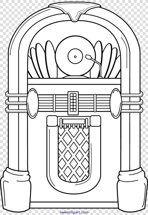 Jukebox Line Art Clipart   Juke Box Clip Art  HD Png DownloadTransparent PNG