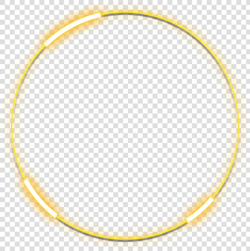  neon  round  yellow  freetoedit  circle  frame  border   Necklace  HD Png DownloadTransparent PNG