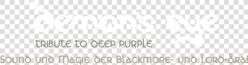 Sound Und Magie Der Blackmore Und Lord Ära Von Deep   Calligraphy  HD Png DownloadTransparent PNG