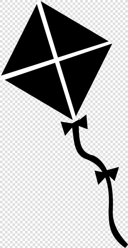 Kite Png   Kite Clipart Black And White  Transparent PngTransparent PNG