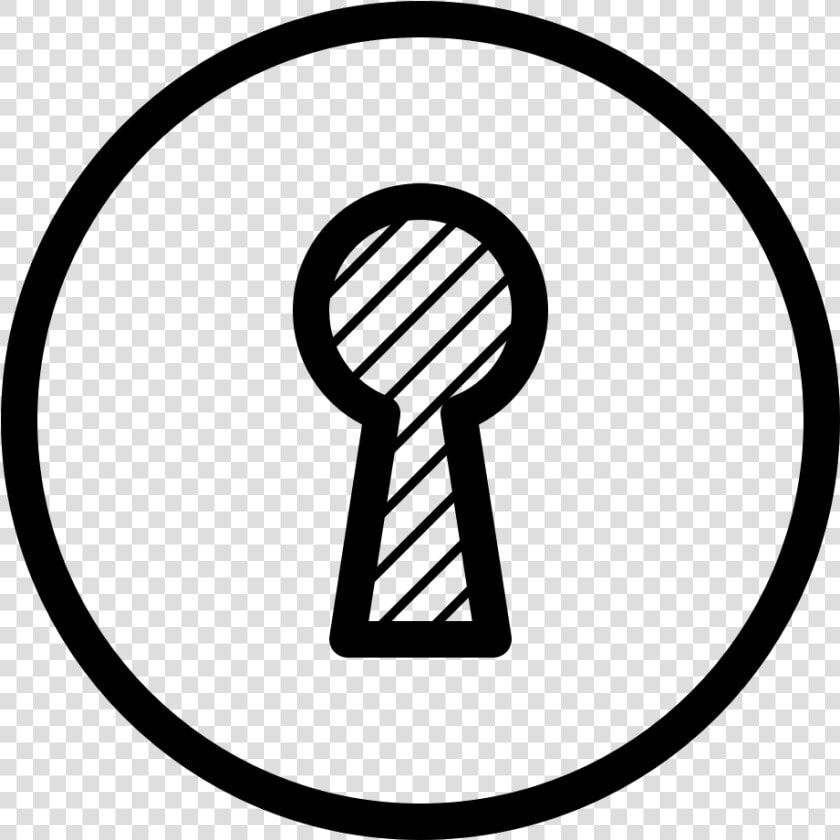 Security Keyhole Circle Security Keyhole Circle Security   Attribution Icon  HD Png DownloadTransparent PNG