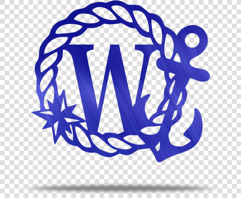 Anchor Rope Personizable Metal Wall Art   Nautical Silhouette  HD Png DownloadTransparent PNG