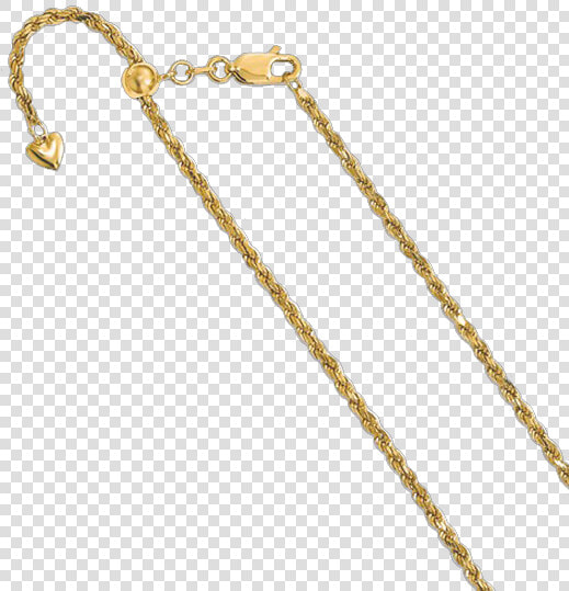 Adjustable 2mm Diamond Cut Rope Chain   Chain  HD Png DownloadTransparent PNG