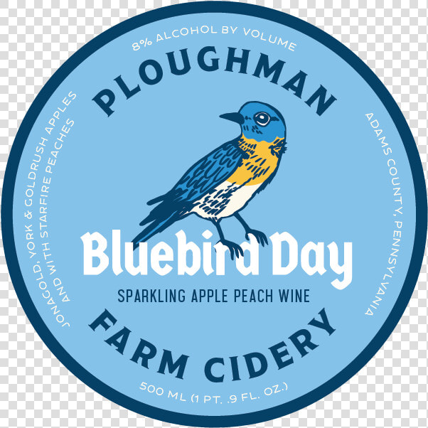 Ploughman Bluebird Day Label   Mountain Bluebird  HD Png DownloadTransparent PNG