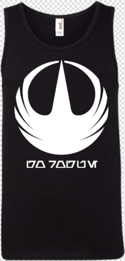 Rogue One White Logo 100  Ringspun Cotton Tank Top   T shirt  HD Png DownloadTransparent PNG