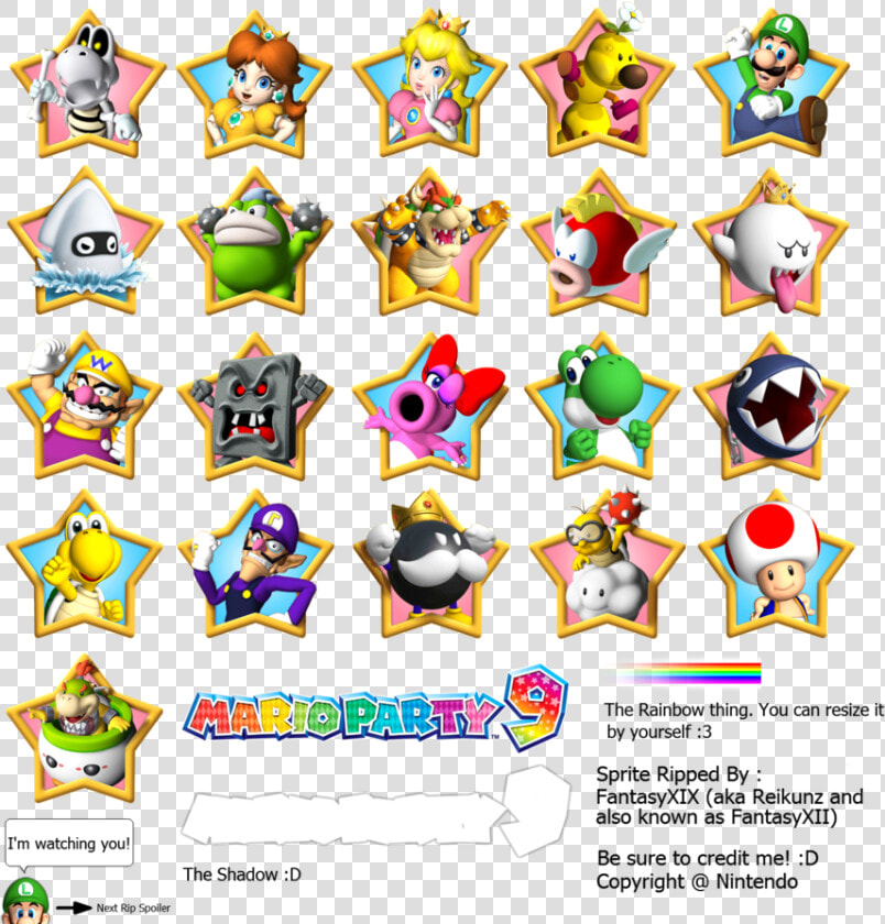 Princess Peach Clipart Mario Party   Mario Party 9 Sprites  HD Png DownloadTransparent PNG