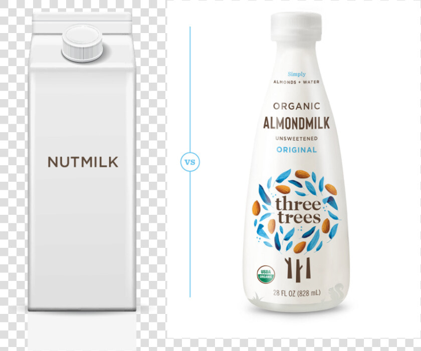 Almondmilk Organic Vegan Foods   Three Trees Almond Milk  HD Png DownloadTransparent PNG