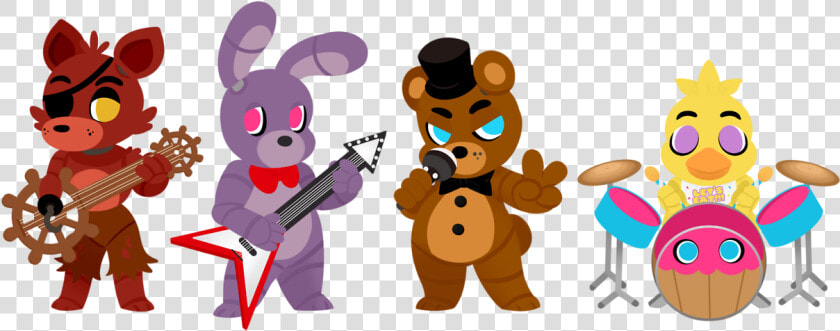 Freddy Bonnie Chica Fanart  HD Png DownloadTransparent PNG